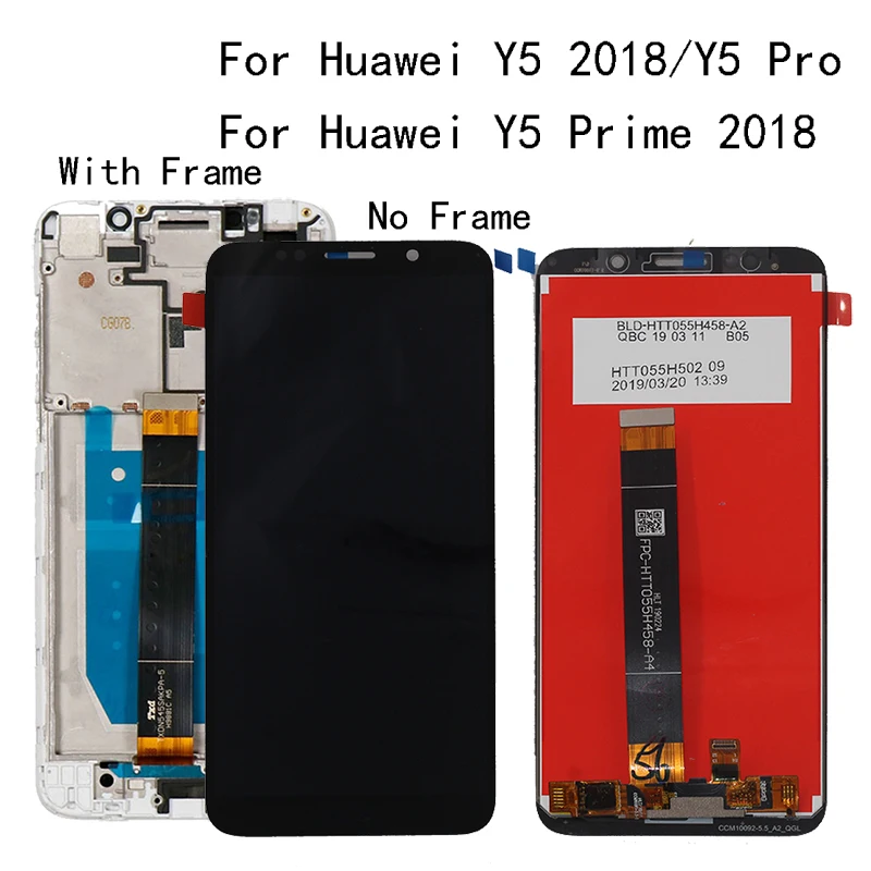 ЖК дисплей 5 45 дюйма для Huawei Y5 2018 Pro дигитайзер сенсорного экрана Prime экран с рамкой