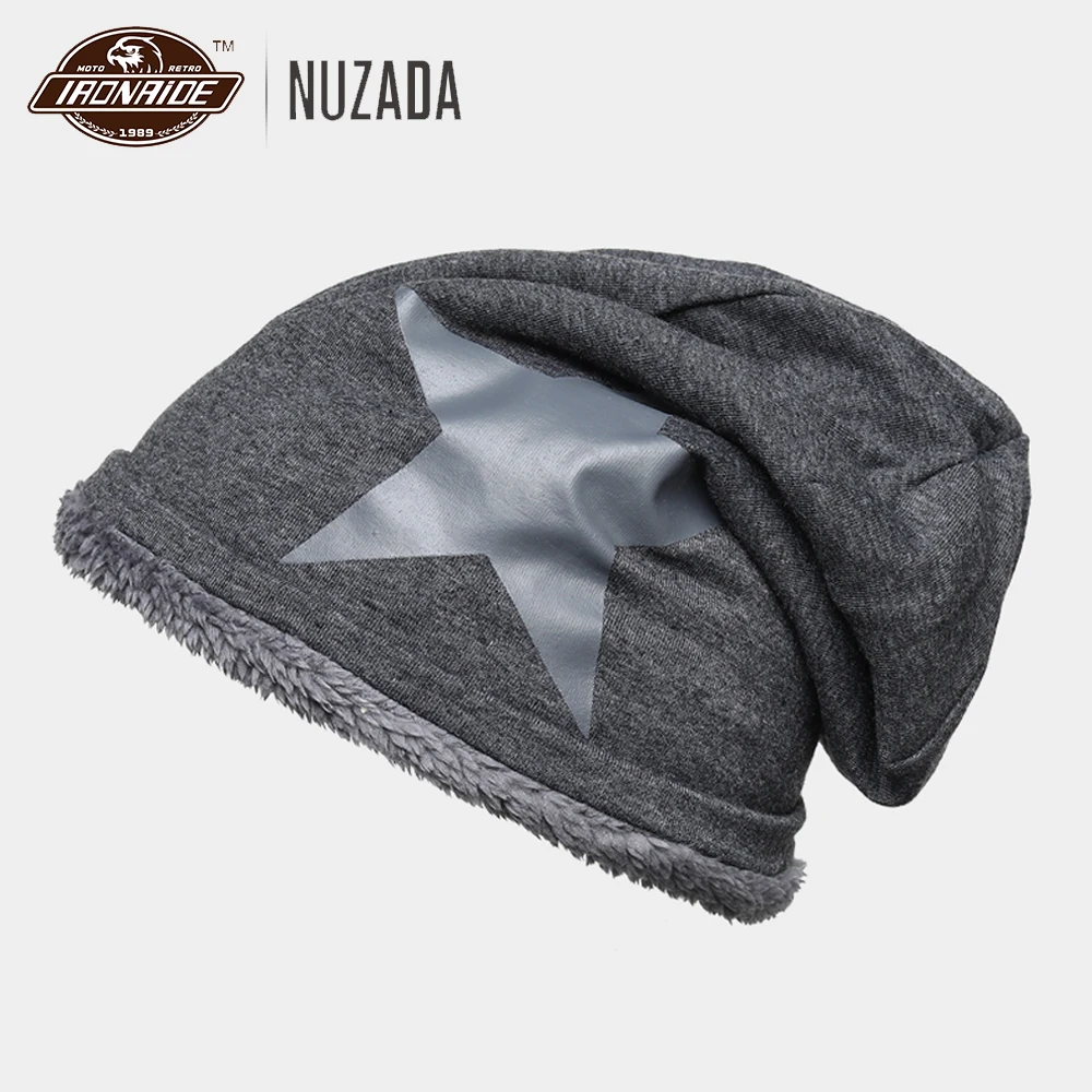 NUZADA флисовая мотоциклетная шапка, зимняя мотоциклетная Кепка, непромокаемая Кепка для катания на лыжах, кепка для езды на велосипеде, кепка s для мужчин и женщин