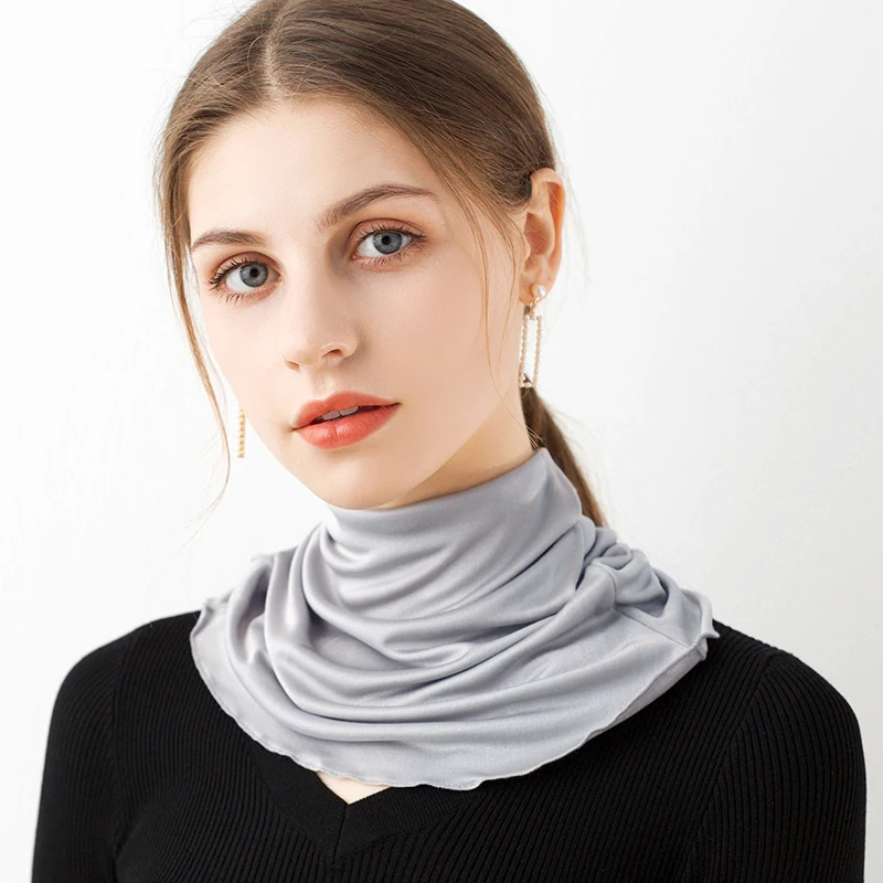 Silk Sun Protection Headscarf Silk Neck Collar Silk Neckscarves