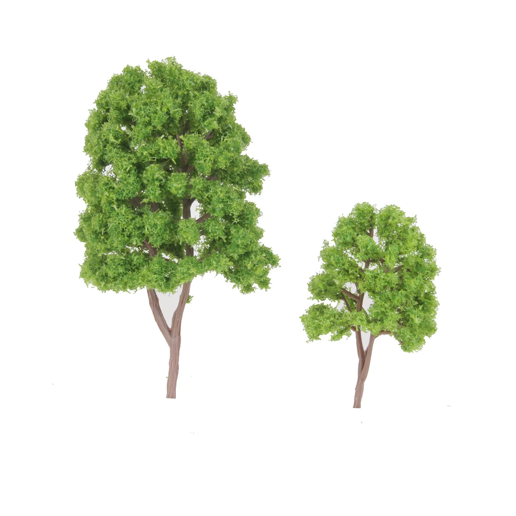20pcs Miniature Trees for Railways Trains Layouts Architectural Supplies N Scale