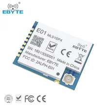 E01-ML01SP4 nRF24L01 + PA + LNA cips IOT elektronik bileşenler 2.4G 20dBm SPI arayüzü küçük boyutlu SMD kablosuz alıcı modülü