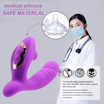 Dildo Sucking Vibrator 10 Vibrations Vagina G Spot Clit Sucker Erotic Clitoris Stimulator Massager Female Sex Toys for Women 5