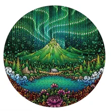 Puzzle en bois Aurora Unique pour adultes et enfants, cadeaux de noël, jouets éducatifs interactifs, bricolage