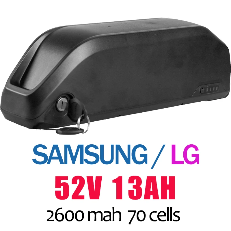 Bafang Eike литиевая батарея samsung LG ячейки для BBS02 BBS02B 48 в мотор ebike литий-ионная батарея электрический велосипед батарея Чехол - Цвет: 52V13AH