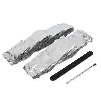 

200pcs Nail Gel Removal Foil Nail Art Cleaning Wraps Foil Manicure Tool Gel Polish Remover