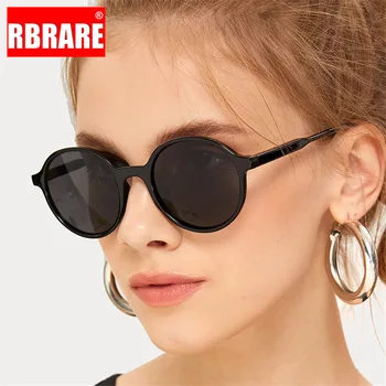 

RBRARE Round Sunglasses Women Luxury Brand Sunglasses High Quality Plastic Retro Sun Glasses for Men Classic Oculos De Sol Gafas