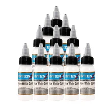 Расширенные 10 шт татуировки профессиональные чернила для татуажа 1 унций 30 мл/бутылка белого цвета кроющий пигмент для тела художественное оборудование для тату