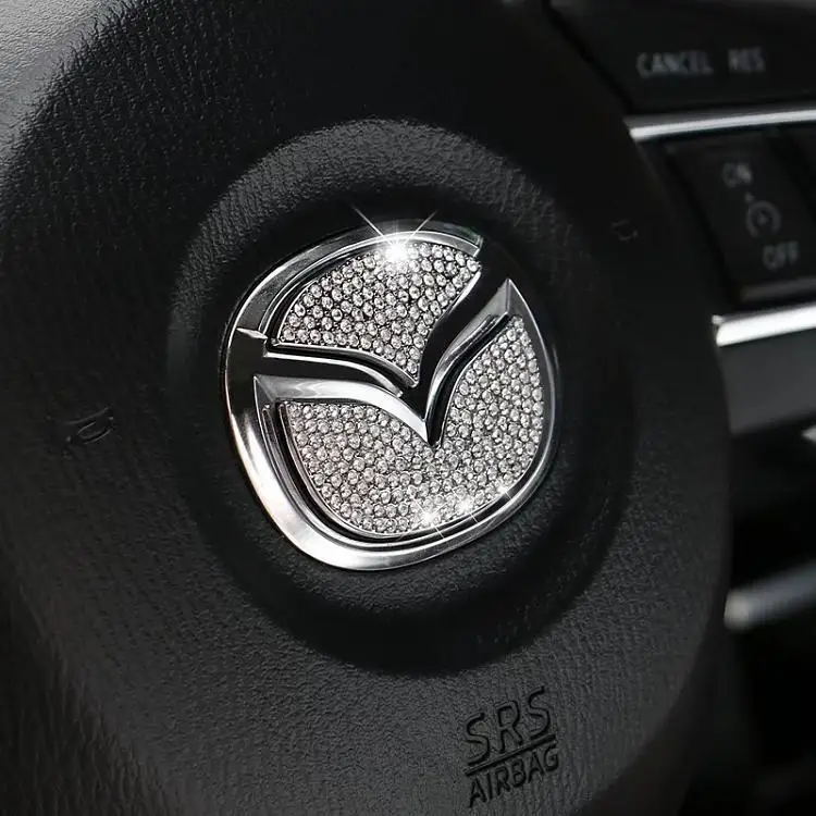 Применимое рулевое колесо с инкрустацией стразами Mercedes Volkswagen Honda для Toyota Infiniti рулевое колесо декоративная маркировка салона автомобиля