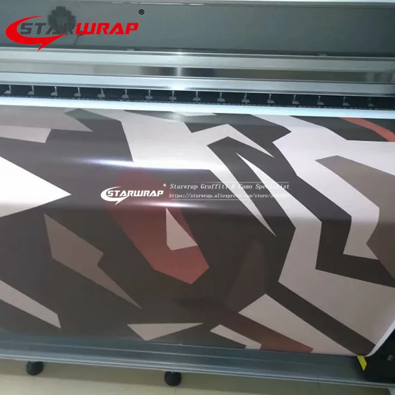 Starwrap Camo Виниловая наклейка для авто украшения автомобиля темно-красная и черная камуфляжная обертка виниловая пленка