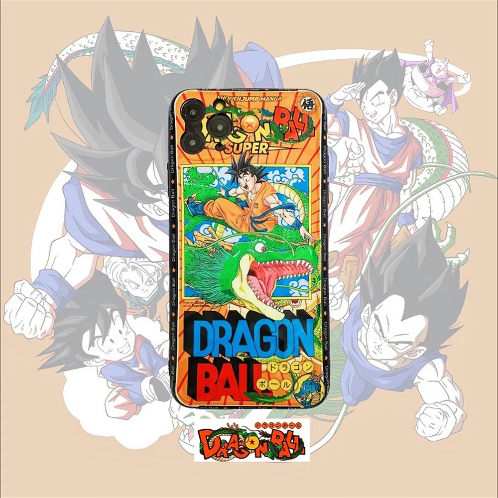Super Japan Anime Dragon Ball Son GoKu Phone Case For Apple iPhone 7 8 7Plus 8Plus 11 Pro X Xs Max Xr Y 3D Relief IMD Cover | Мобильные