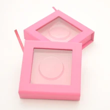 Заказные коробки для ресниц упаковка коробка для ресниц персонализированный логотип частная этикетка искусственные 3d норковые ресницы полная полоса квадратный Магнитный розовый чехол