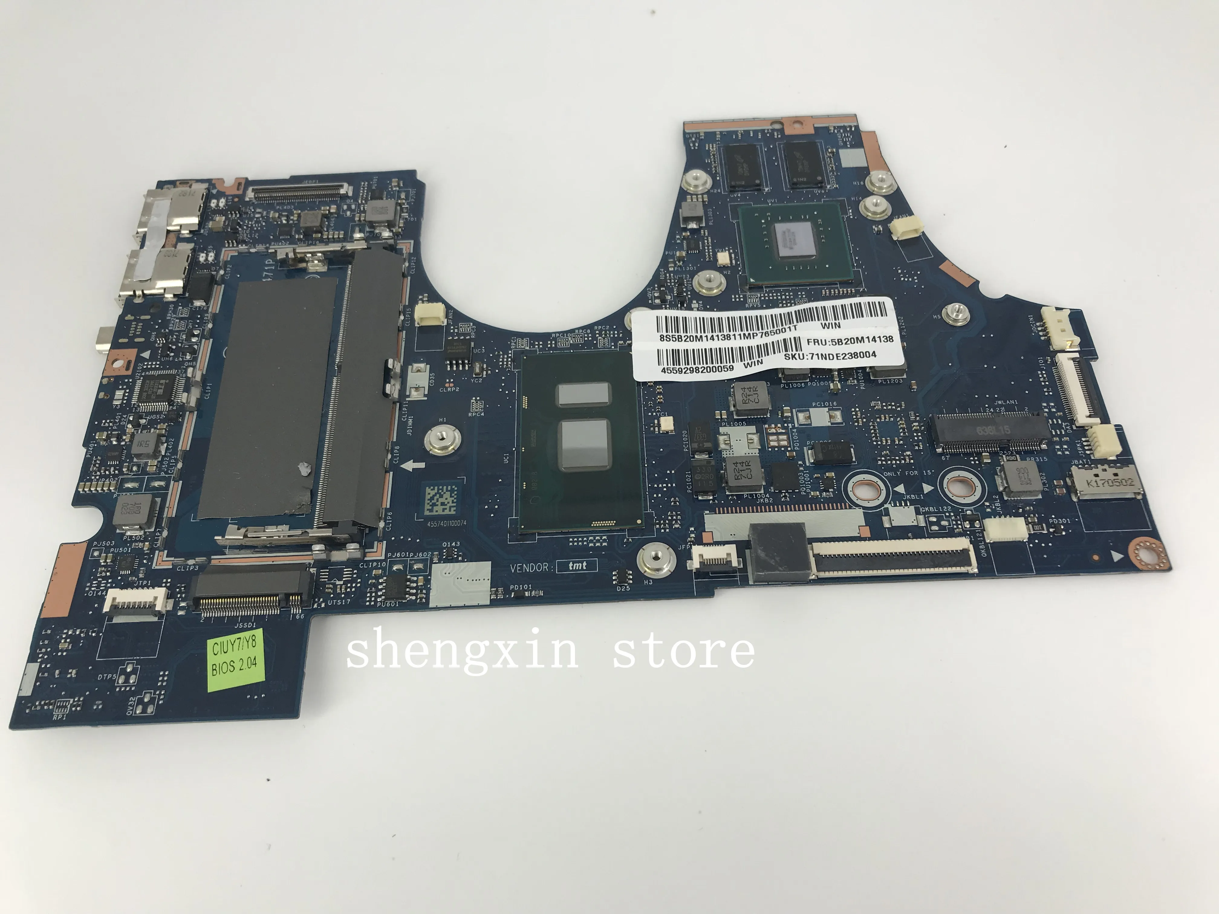 Very best Brand FOR Lenovo YOGA 710-15ISK 710-15IKB Laptop motherboard With I7-7500U CPU 5B20M14138 LA-D471P