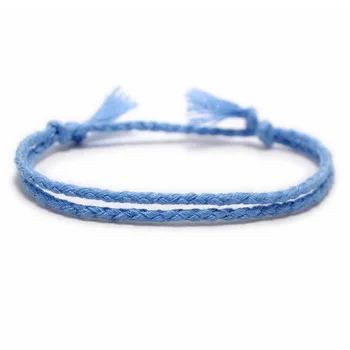 

13 Styles Bohemian Simple Solid Color Hand-Made Woven Bracelet Sunshine Beach Goddess Lucky Rope Couple Bracelets Wholesale