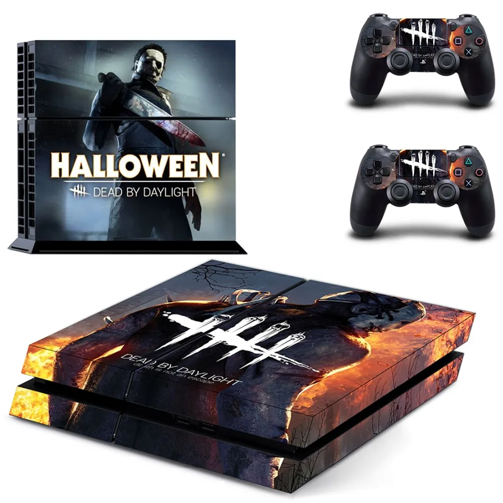Серебристый PS4 Кожа Наклейка виниловая для sony Playstation 4 консоль и контроллеры PS4 Кожа Наклейка-игра Dead by Daylight - Цвет: Серебристый