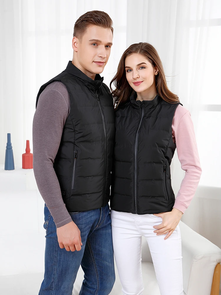 Men Jacket heated Winter womens Warm vest Electric Thermal Waistcoat Fish Hiking Outdoor camping Infrared USB Heated vest Jacket