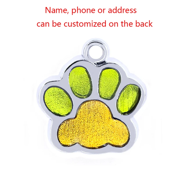 Anti-Lost Pet Dogs ID Tags Personalized ID Tel Cat Pet Supplies Dog Collar Accessories Dog Tag Stainless Steel Candy Colors D