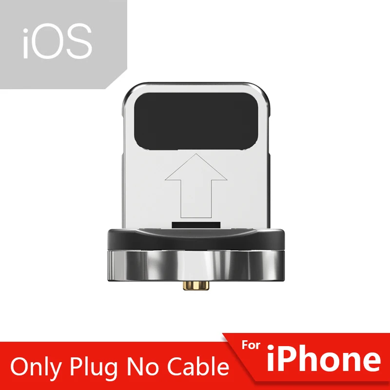 Магнитный кабель Essager mi cro usb type C адаптер зарядное устройство для iPhone 11 XS Xiaomi mi 9 Red mi кабель Быстрая зарядка Магнитный шнур для телефона - Цвет: Only IOS Plug