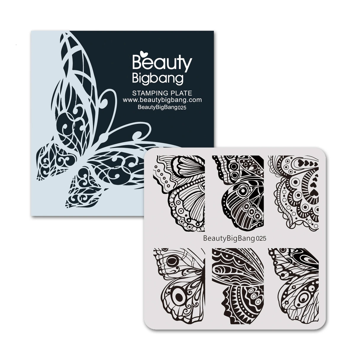 Beautybigbang набор пластин для стемпинга ногтей 30 шт. различных 6 см квадратных шаблонов с сумкой стемпер карты цветок дизайн ногтей штамп пластины