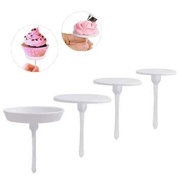 

4pcs/set Cake Flower Nails Plastic Piping Nail Baking Piping Stands Tools Removable Ice Cream Cake DIY Decorating Tools