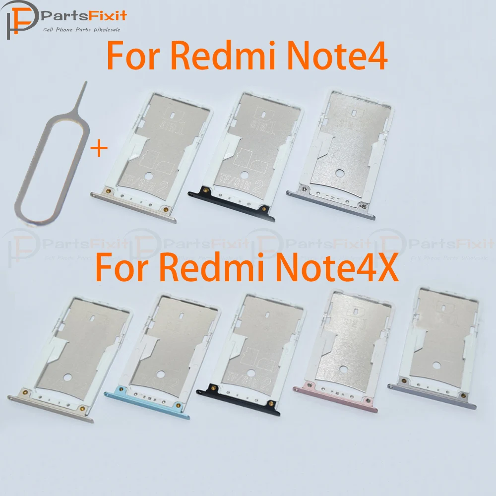 Лоток для SIM-карты Redmi note4 note 4X держатель слот лоток контейнер Сменный адаптер |