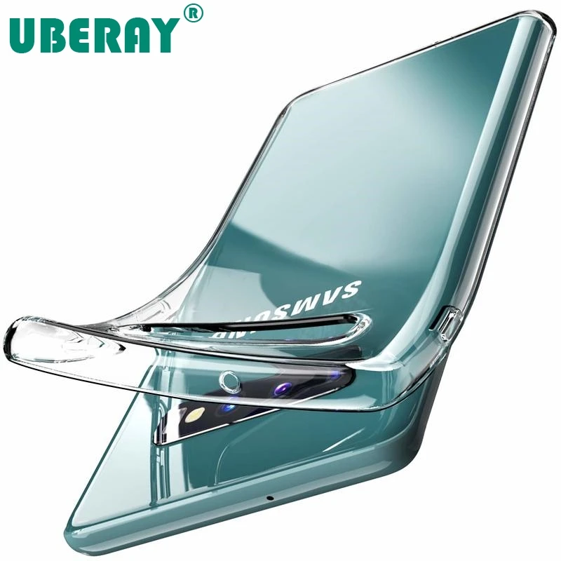 Funda transparente de silicona suave para teléfono Samsung Galaxy, carcasa trasera de TPU para Samsung Galaxy S20 S10 Plus S10e S10Plus S10 Lite e S30 Note20