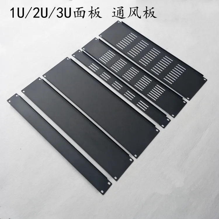 Road-Case-Accessory Rack-Mount-Panel Server Air-Vent Steel Black 2pcs/Lot Network-Spacer