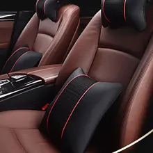 Подголовник автомобиля авто сиденье 3D подголовник автомобиля Универсальный Кожа Ткань дышащая подушка Подушка подголовник для отдыха на шее