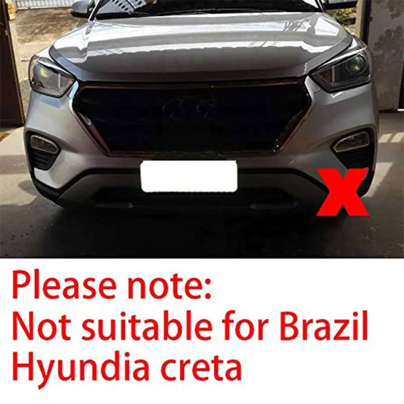 Для hyundai Creta Ix25 аксессуары передние противотуманные фары крышка рамка отделка ABS хром внешняя отделка