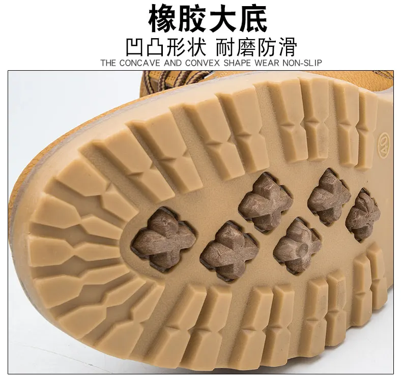 Hiking Boot,Classic Tooling Shoes,Trekking,Outdoor Shoes,Men's Mountain Boots,High Ankle,Big Size 39-46