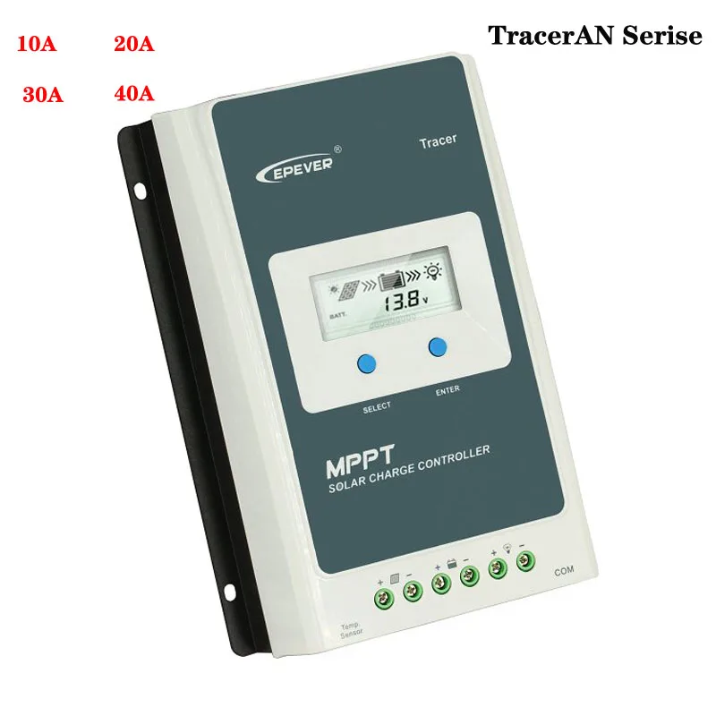 Новый epver солнечной зарядки и разрядки батареи 12V / 24V 40A 30A 20A 10A со слежением за