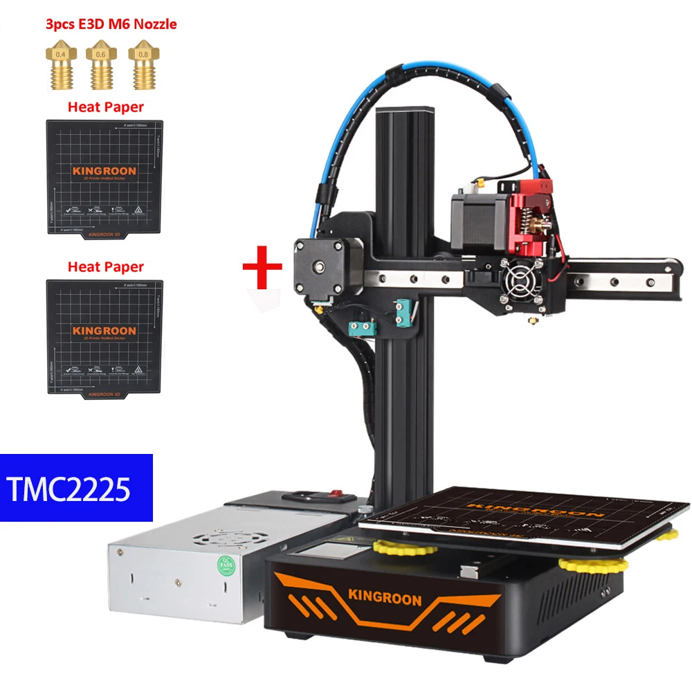 Upgrade KP3S Cheap FDM 3D Printer Kit Printer 3D High Precision KINGROON Portable Printer 180x180x180mm 1.75mm PLA Support Korea 3d laser printer 3D Printers
