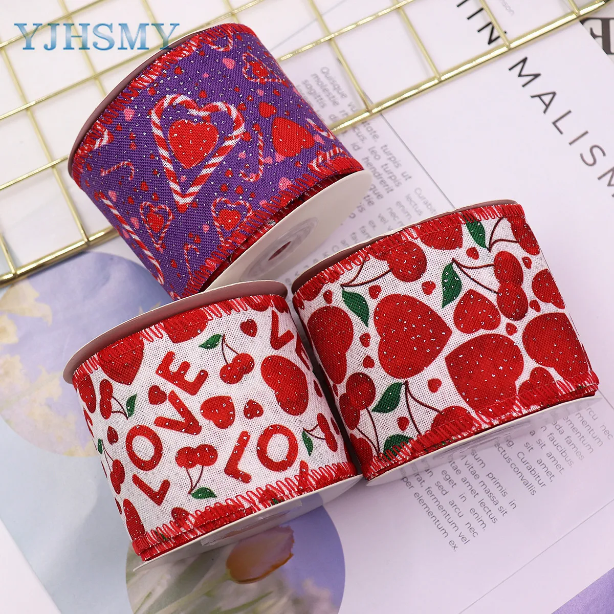 Satin Ribbon 2PCS Flower Ribbon For Bouquet Bow Making Floral Craft Ribbon  For Wedding Party Decor Satin Apparel Gift Wrapping - AliExpress