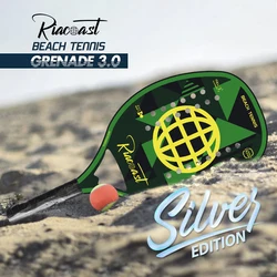 Raquete Beach Tennis Carbono Beach Tennis Racket Soft EVA Requete for Men Durable Racket with Cover Bag
