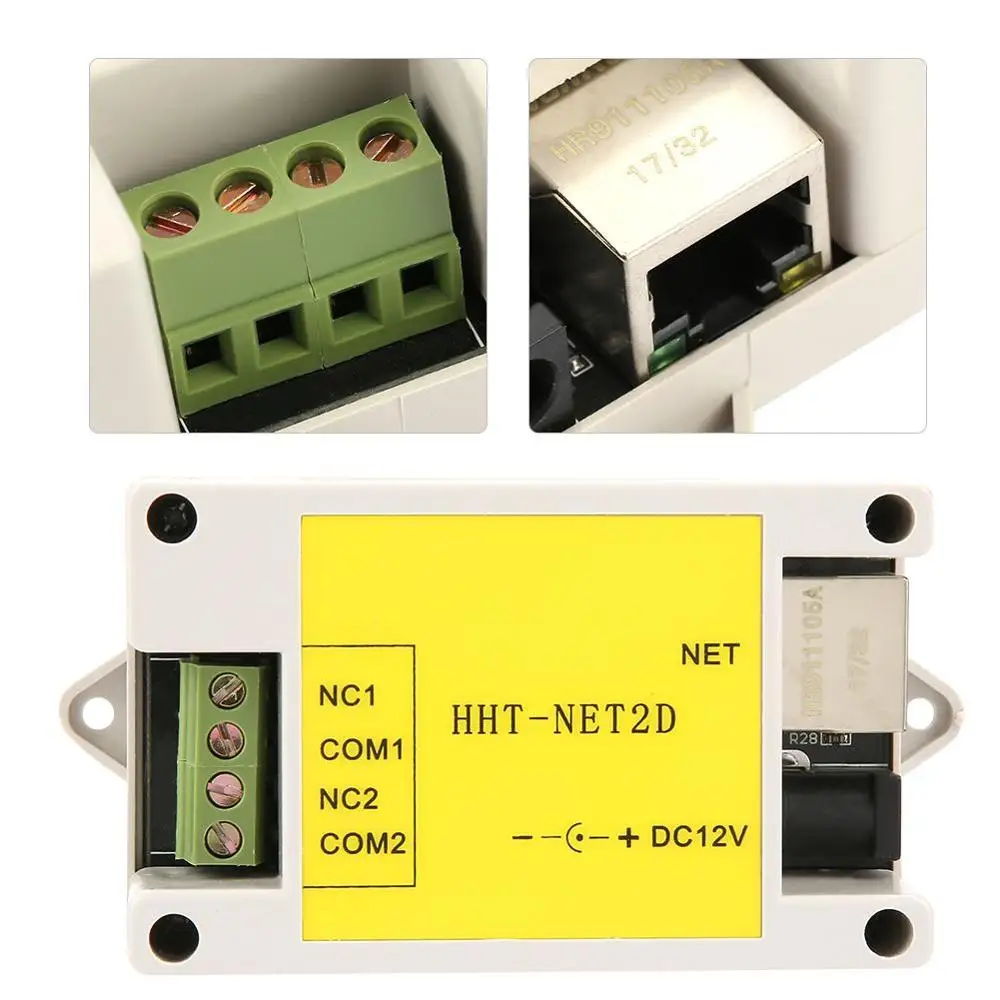 Новинка двухканальный Ethernet ip сетевой релейный модуль DC12V Интернет сторожевое