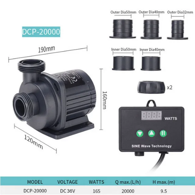 110V-240V Jiebao Jebao DC Pump DCP Series Sine Pump Fish Tank