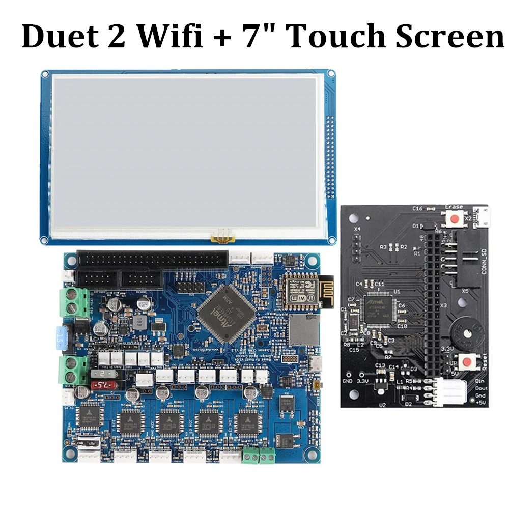 Duet 2 Wi-Fi V1.04 доска Клонировали Duet2 Wi-Fi 32-битный Управление доска с " 7" Панель Сенсорный экран для 3D-принтеры станок с ЧПУ Запчасти