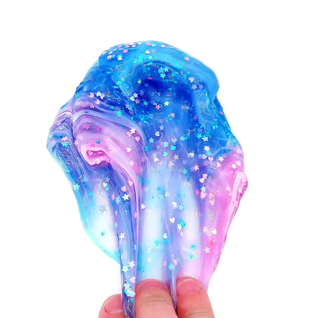 color fluffy slime toys diy polymer clay toys non-toxic clear