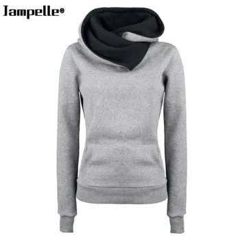 

Autumn Winter Cotton Warmth Hooded Pullovers Personality Turn-down Collar Design Thick Hoodies Pullovers Winter Clothes