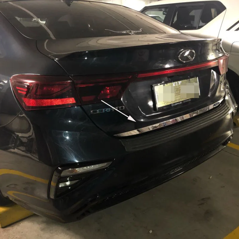 Для Kia Cerato k3 4 задняя дверь стикер из нержавеющей стали задняя дверь багажника отделка Аксессуары