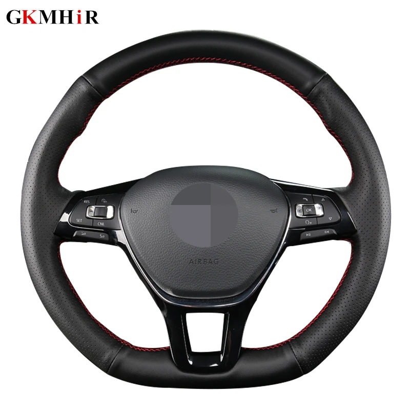 Сделай сам черного цвета из искусственной кожи чехол рулевого колеса автомобиля