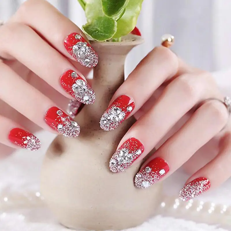 

DIY Nail Art Design AB Mixed Color Nail Rhinestones Nail Acrylic Art Silicone Tweezer Tools Pen Head Painting Point Drill D B9W8