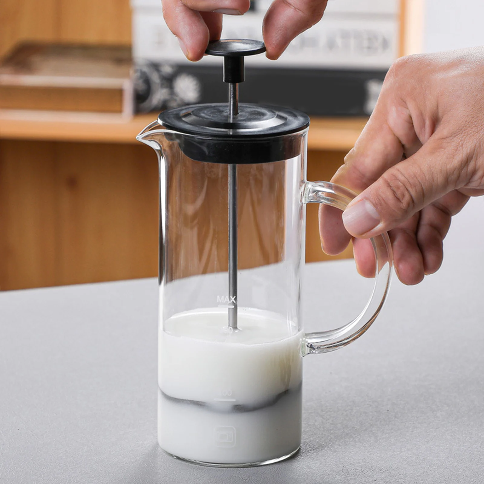 Cafetera francesa de 480ml, máquina de café fácil de limpiar y usar,  Espumador de leche, prensa de café para té, ahorro de dinero, olla para  oficina y hogar|Cafeteras| - AliExpress