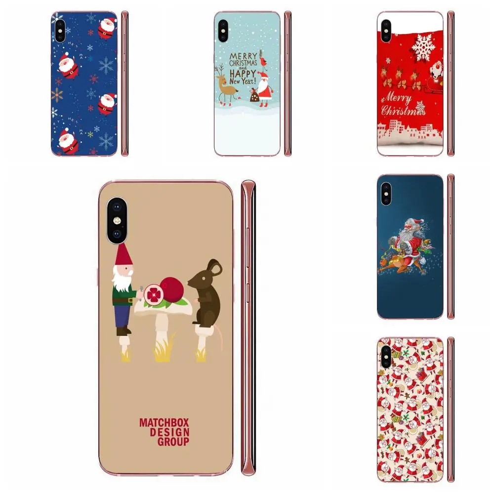 Happy New Year Marry Christmas Santa Claus For Apple iPhone 4 4S 5 5C 5S SE SE2 6 6S 7 8 11 Plus Pro X XS Max XR TPU Cases Cover | Мобильные