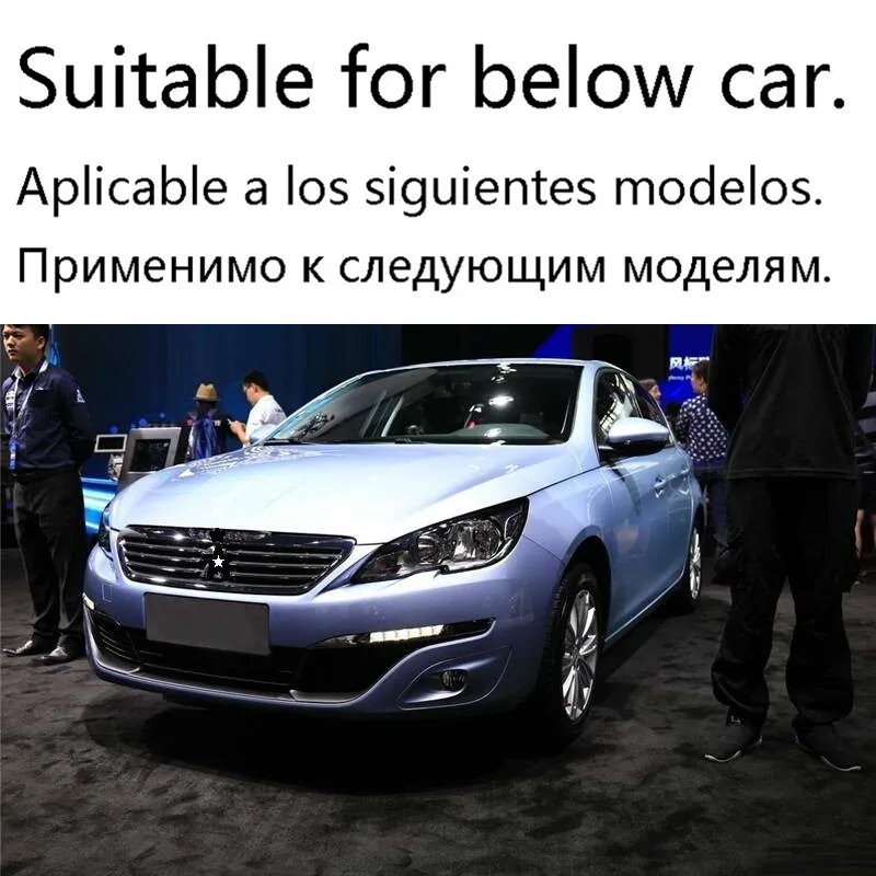 Хромированная декоративная Автомобильная Модифицированная педаль, Внешняя защита, аксессуары, декоративная отделка 18 19 для peugeot 308S
