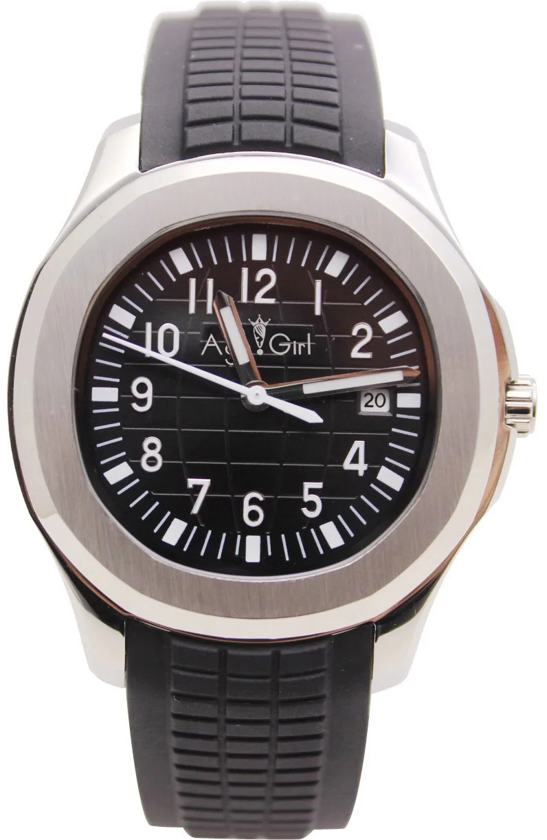 

Luxury Brand New Automatic Mechanical Men Watch Rose Gold Sapphire Rubber Transparent Glass Back Black Blue Watches AAA+ 5167A