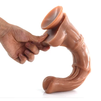 FAAK Double Layer Silicone Animal Dildo Horse Penis With Suction Cup Vagina Stimulate Female Masturbator Anal Sex Toys 3