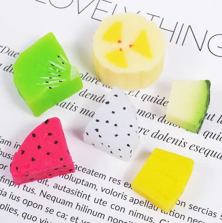 

10pcs/lotFlat Back Fruits Resin Cute Resins DIY Jewelry Hair Bows Clips Accessories Resin Cabochons Decoration