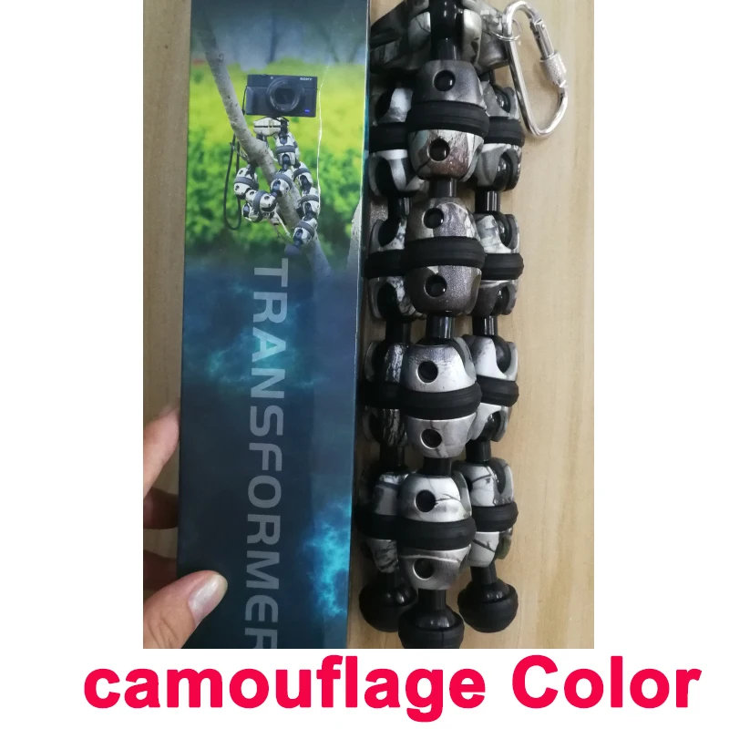 L Большая камера штативы стенд Gorillapod монопод гибкие трансформаторы штатив мини путешествия открытый зеркалки цифровая камера s Hoders - Цвет: L  camouflage Color