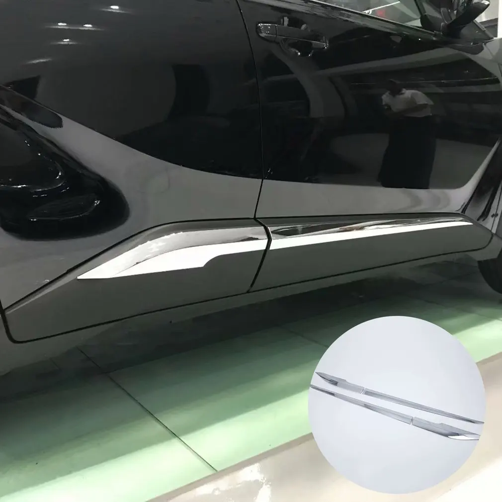 Для Toyota C-HR ЧР 2016 2017 автомобиля отделка кузова молдинг на боковые двери ABS