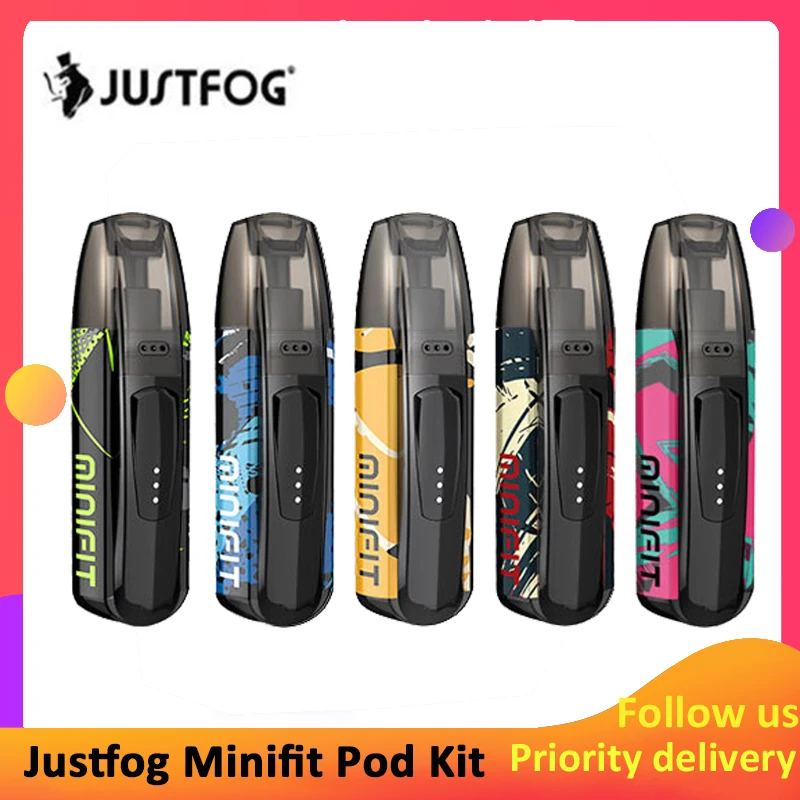 В наличии оригинальный justfog minifit комплект 370 мАч батарея pod vape как q16 с MINIFIT